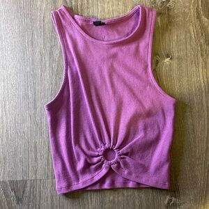Wild fable purple cropped top